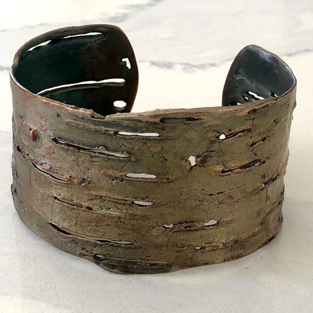 Michael Michaud Bronze Birch Cuff